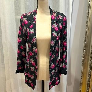 Floral print summer blazer